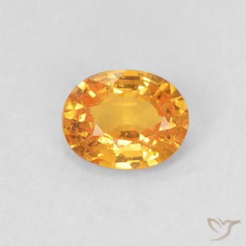 0.39ct 天然 濃いオレンジ スペサルティン ガーネット, 楕円形, VS