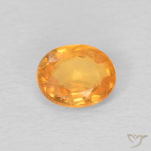 0.44ct 天然 アプリコットオレンジ スペサルティン ガーネット, 楕円形, VS
