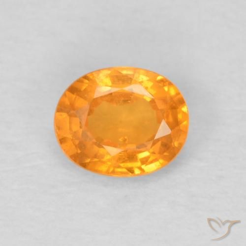 0.48ct 天然 濃いオレンジ スペサルティン ガーネット, 楕円形, VS