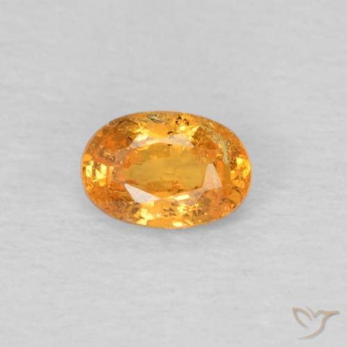 0.33ct 天然 ハニーオレンジ スペサルティン ガーネット, 楕円形, VS-SI