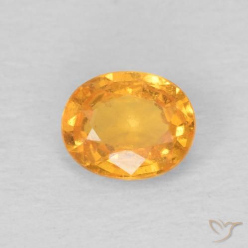 0.49ct 天然 Medium Light-Orange スペサルティン ガーネット, 楕円形, VS