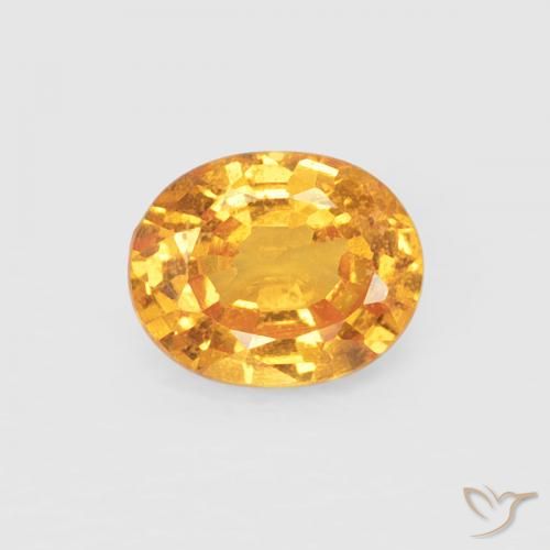 0.47ct 天然 ミディアムオレンジ スペサルティン ガーネット, 楕円形, VS