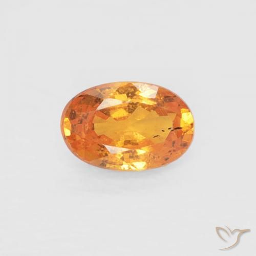 0.37ct 天然 アプリコットオレンジ スペサルティン ガーネット, 楕円形, VS