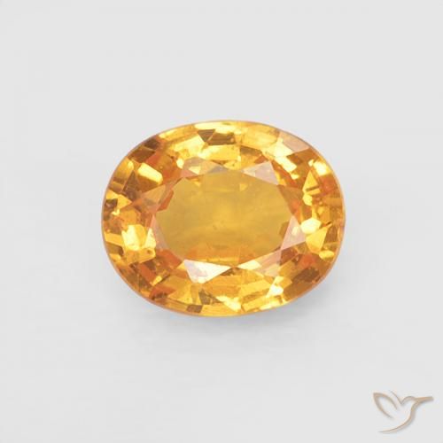 0.51ct 天然 Medium Light-Orange スペサルティン ガーネット, 楕円形, VS