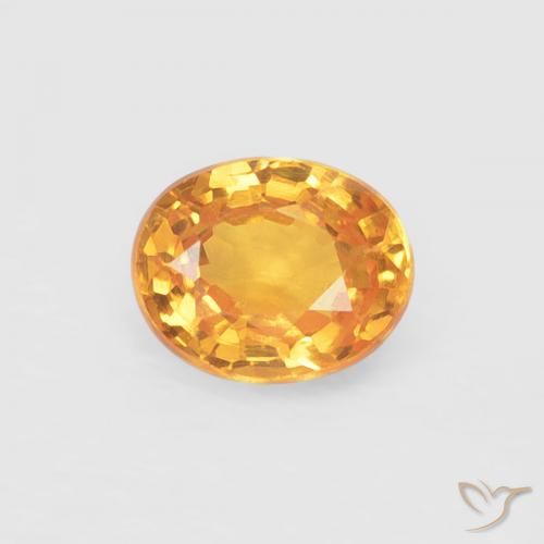 0.45ct 天然 オレンジゴールド スペサルティン ガーネット, 楕円形, VS