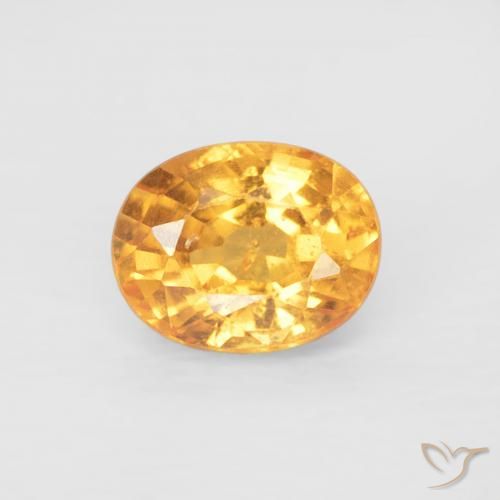 0.54ct 天然 ミディアムオレンジ スペサルティン ガーネット, 楕円形, VS