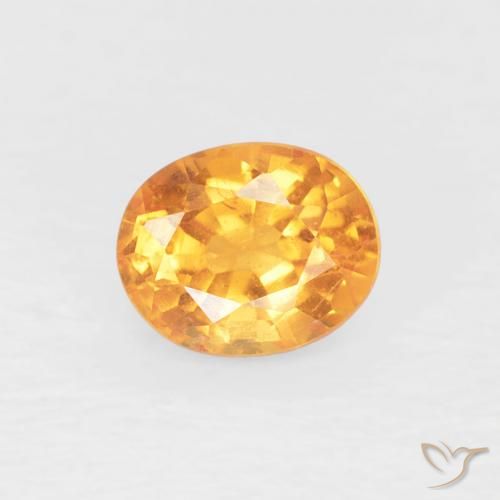 0.50ct 天然 ミディアムオレンジ スペサルティン ガーネット, 楕円形, VS