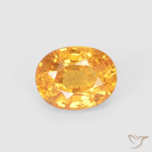 0.54ct 天然 ミディアムオレンジ スペサルティン ガーネット, 楕円形, VS