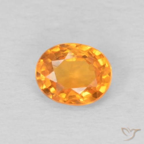 0.47ct 天然 ハニーオレンジ スペサルティン ガーネット, 楕円形, VS