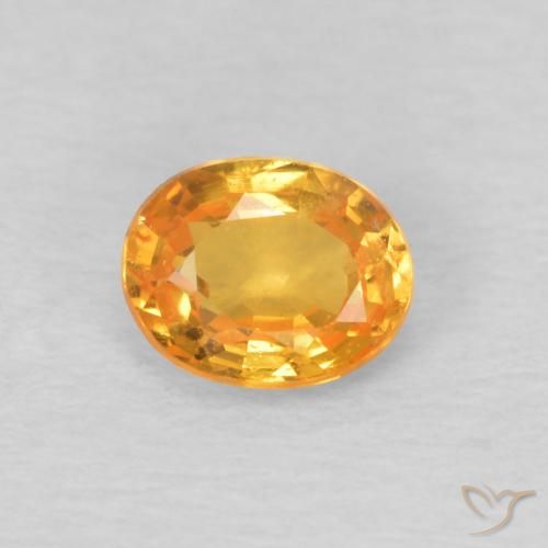 0.45ct 天然 アプリコットオレンジ スペサルティン ガーネット, 楕円形, VS