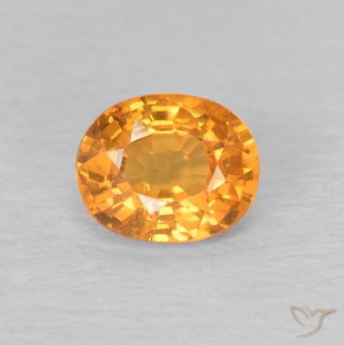 0.50ct 天然 鮮やかなオレンジ スペサルティン ガーネット, 楕円形, VS