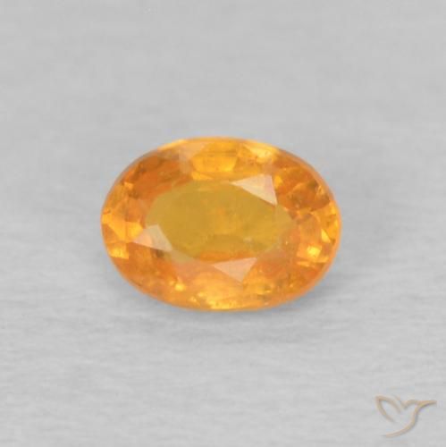 0.24ct 天然 ハニーオレンジ スペサルティン ガーネット, 楕円形, VS
