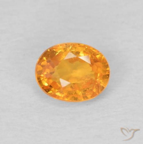 0.50ct 天然 濃いオレンジ スペサルティン ガーネット, 楕円形, VS