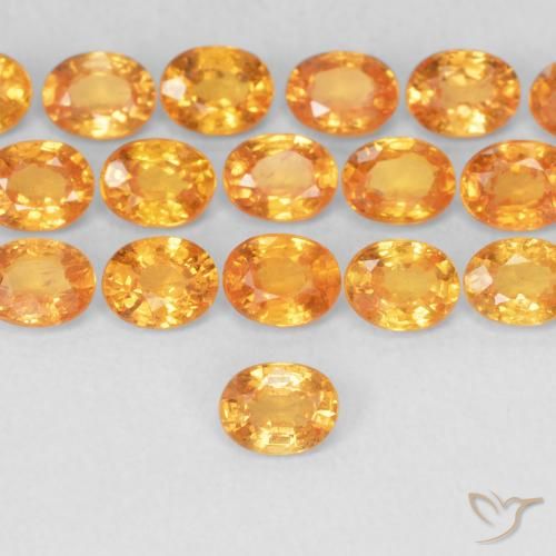 0.24ct 天然 アプリコットオレンジ スペサルティン ガーネット, 楕円形, VS
