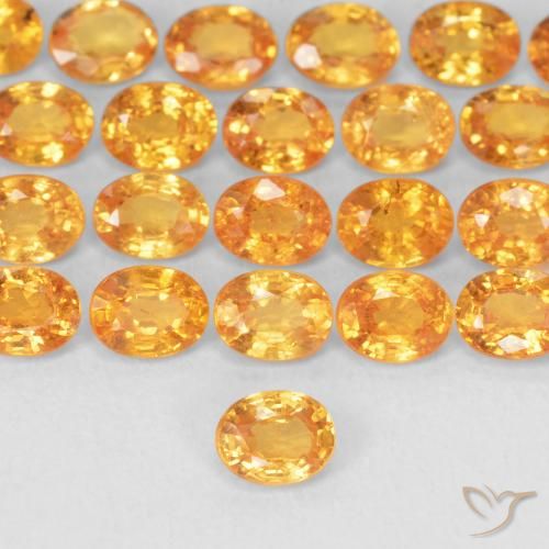 0.26ct 天然 アプリコットオレンジ スペサルティン ガーネット, 楕円形, VS