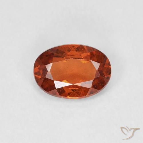 0.66ct 天然 ファイアオレンジ スペサルティン ガーネット, 楕円形, SI