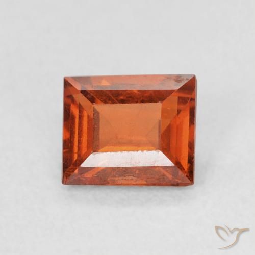 0.67ct 天然 ファイアオレンジ スペサルティン ガーネット, バゲット, VS
