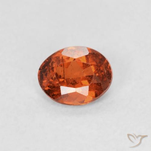 0.33ct 天然 ファイアオレンジ スペサルティン ガーネット, 楕円形, SI