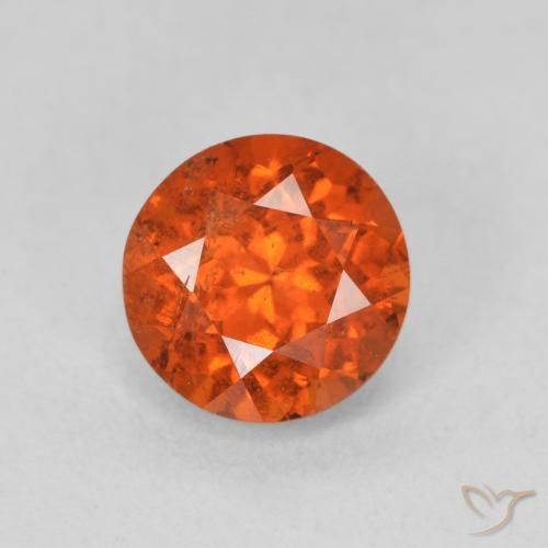 1.85ct 天然 赤みがかったオレンジ スペサルティン ガーネット, ラウンド, SI