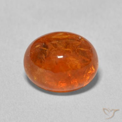 3.86ct 天然 ミディアムオレンジ スペサルティン ガーネット, 楕円形, 透明