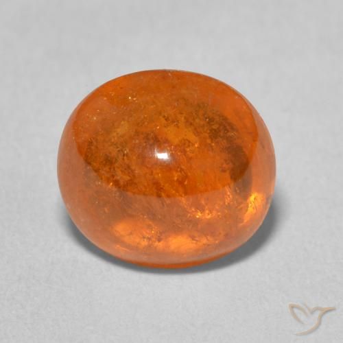 4.52ct 天然 鮮やかなオレンジ スペサルティン ガーネット, 楕円形, 透明