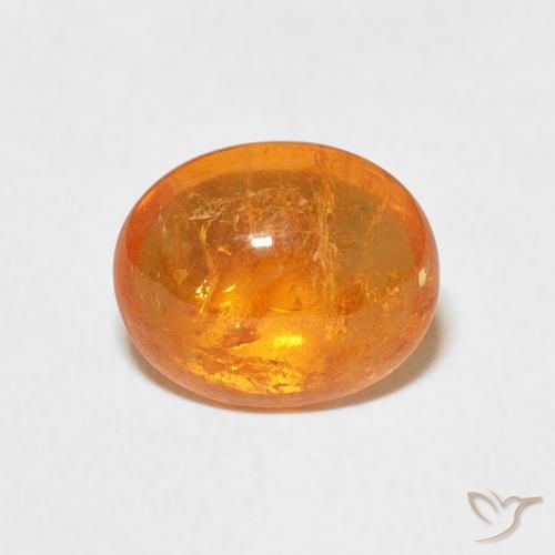 2.62ct 天然 アンバーオレンジ スペサルティン ガーネット, 楕円形, 透明