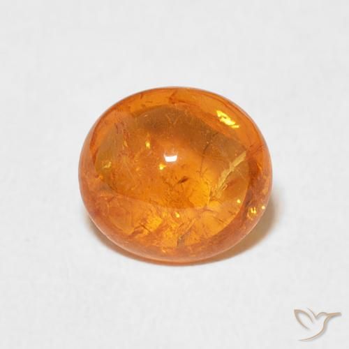 2.37ct 天然 ミディアムオレンジ スペサルティン ガーネット, 楕円形, 透明