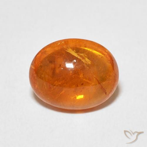 3.24ct 天然 ミディアムオレンジ スペサルティン ガーネット, 楕円形, 透明