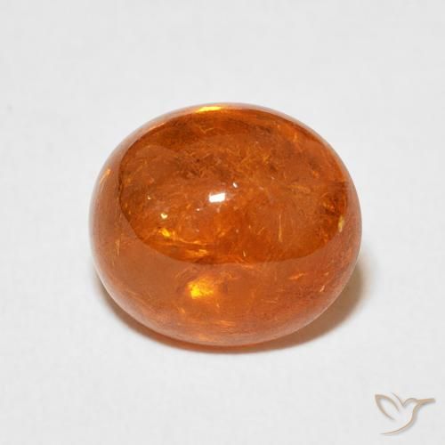 4.79ct 天然 赤みがかったオレンジ スペサルティン ガーネット, 楕円形, 透明