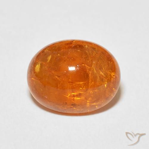 5.25ct 天然 鮮やかなオレンジ スペサルティン ガーネット, 楕円形, 透明