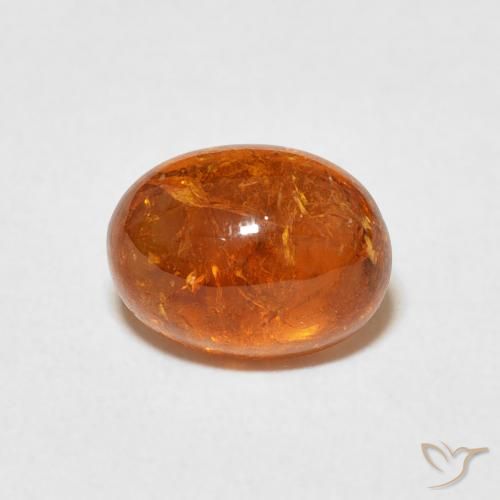 3.21ct 天然 アンバーオレンジ スペサルティン ガーネット, 楕円形, 透明