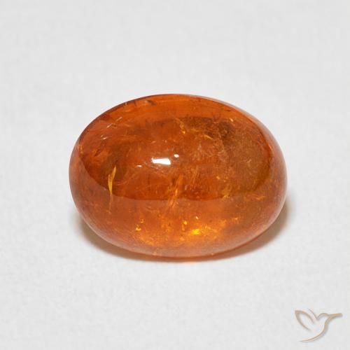 3.69ct 天然 赤みがかったオレンジ スペサルティン ガーネット, 楕円形, 透明