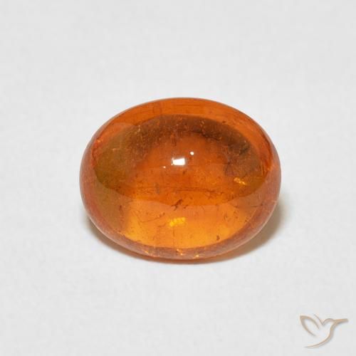 2.23ct 天然 アンバーオレンジ スペサルティン ガーネット, 楕円形, 透明