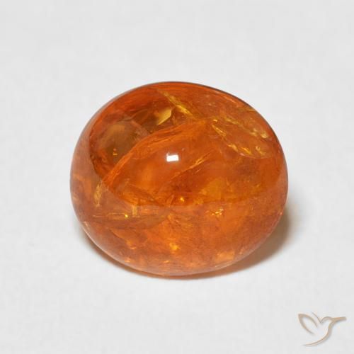 3.53ct 天然 ミディアムオレンジ スペサルティン ガーネット, 楕円形, 透明