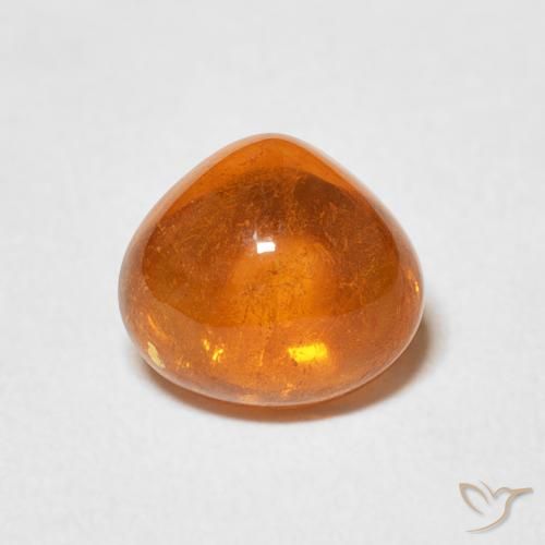 2.21ct 天然 アンバーオレンジ スペサルティン ガーネット, 洋梨の形, 透明