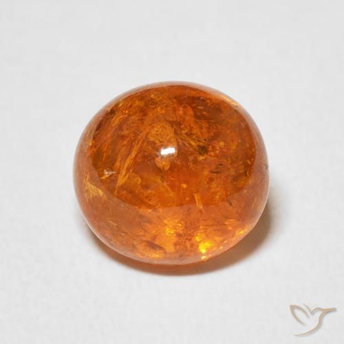 3.98ct 天然 ミディアムオレンジ スペサルティン ガーネット, 楕円形, 透明