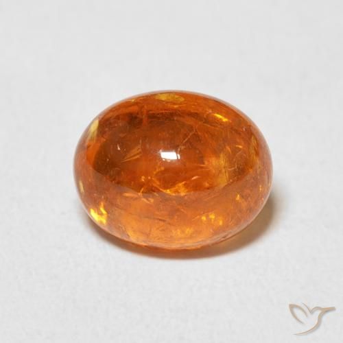 3.17ct 天然 鮮やかなオレンジ スペサルティン ガーネット, 楕円形, 透明