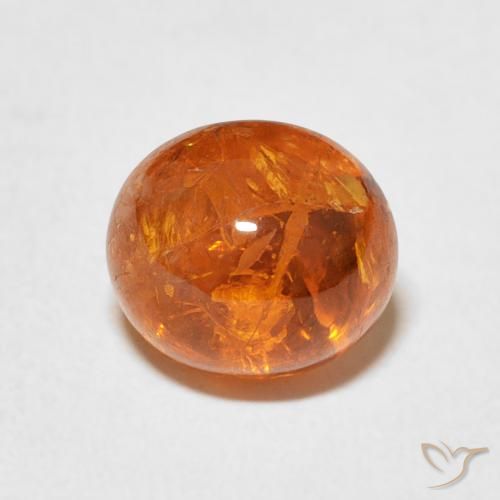 3.49ct 天然 ディープオレンジ スペサルティン ガーネット, 楕円形, 透明
