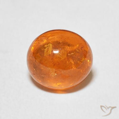 2.93ct 天然 ミディアムオレンジ スペサルティン ガーネット, 楕円形, 透明