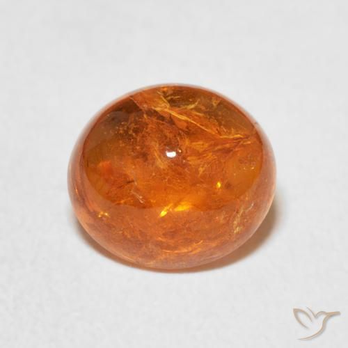 3.22ct 天然 ディープオレンジ スペサルティン ガーネット, 楕円形, 透明