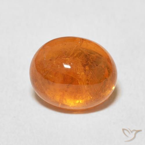 2.82ct 天然 ミディアムオレンジ スペサルティン ガーネット, 楕円形, 透明