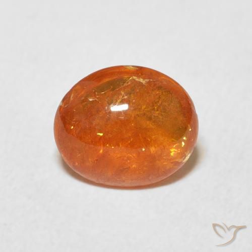 1.91ct 天然 ミディアムオレンジ スペサルティン ガーネット, 楕円形, 透明