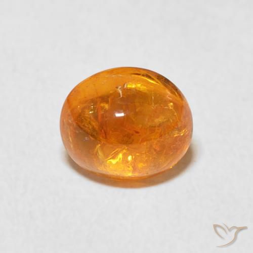 1.80ct 天然 アンバーオレンジ スペサルティン ガーネット, 楕円形, 透明