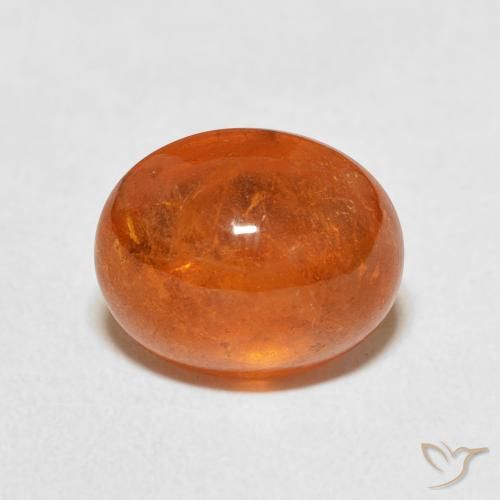 5.83ct 天然 赤みがかったオレンジ スペサルティン ガーネット, 楕円形, 透明
