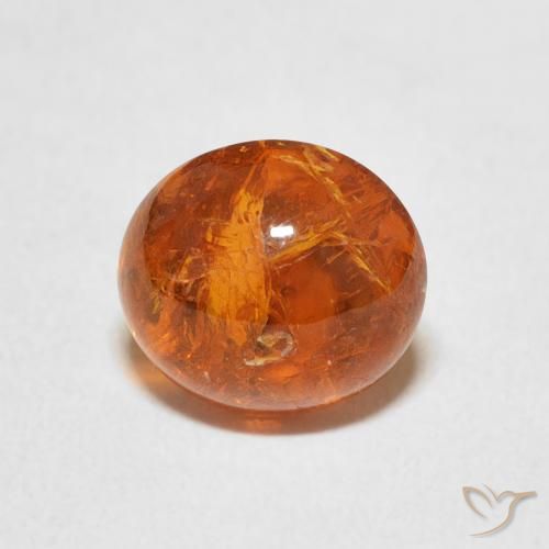 3.55ct 天然 ミディアムオレンジ スペサルティン ガーネット, 楕円形, 透明