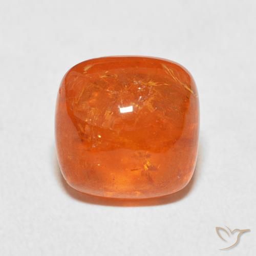 6.14ct 天然 鮮やかなオレンジ スペサルティン ガーネット, クッション, 透明
