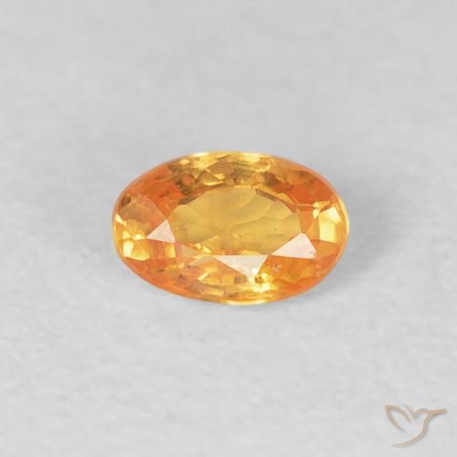 0.34ct 天然 濃いオレンジ スペサルティン ガーネット, 楕円形, VS