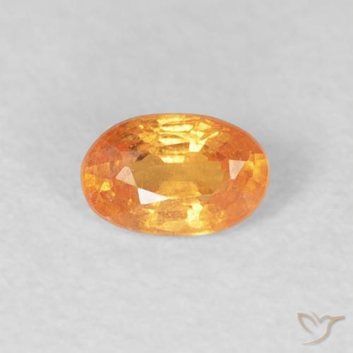 0.39ct 天然 鮮やかなオレンジ スペサルティン ガーネット, 楕円形, VS
