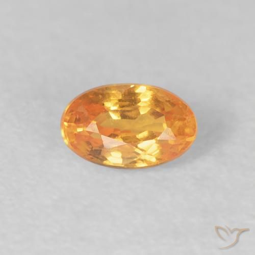 0.43ct 天然 濃いオレンジ スペサルティン ガーネット, 楕円形, VS