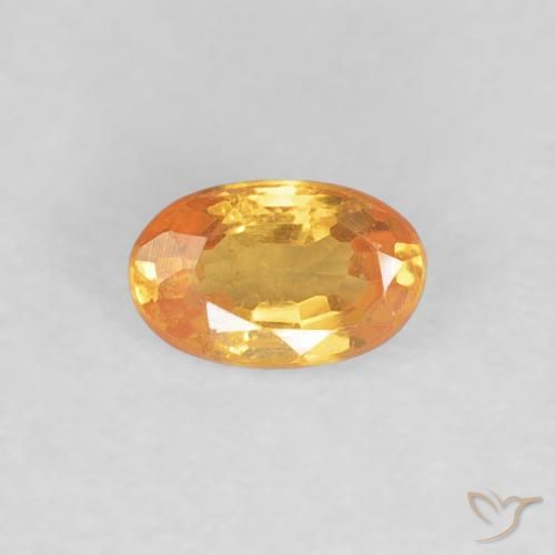 0.36ct 天然 濃いオレンジ スペサルティン ガーネット, 楕円形, VS